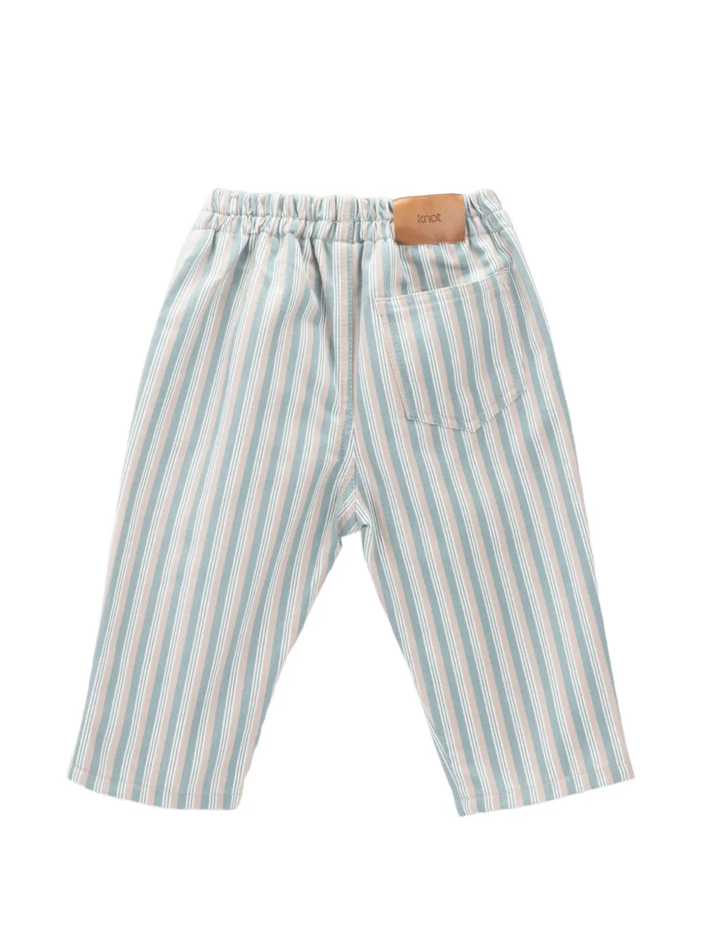 Knot Dylan gestreepte twill broek Blauw