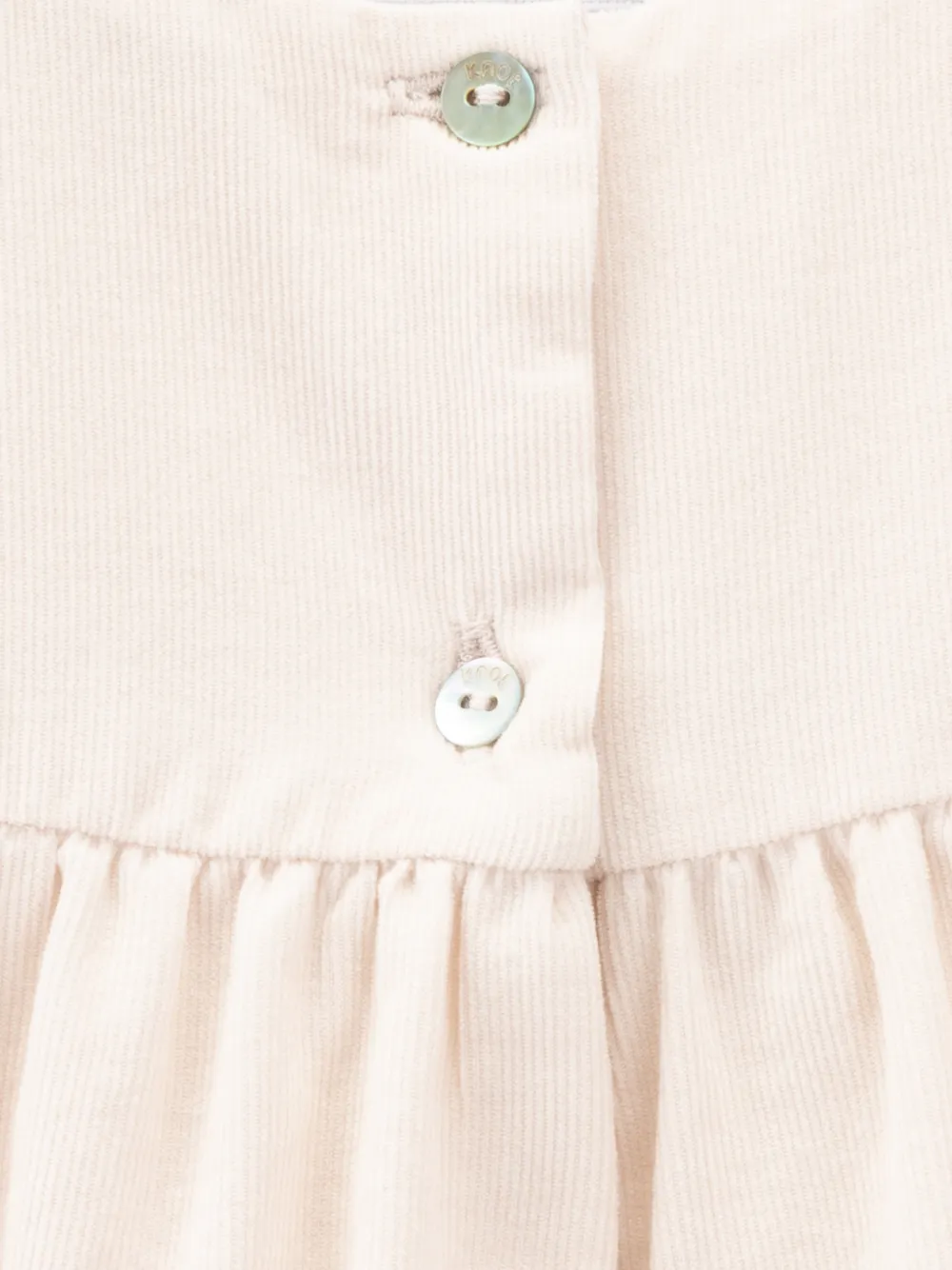 Knot Elowen ribfluwelen romper Roze