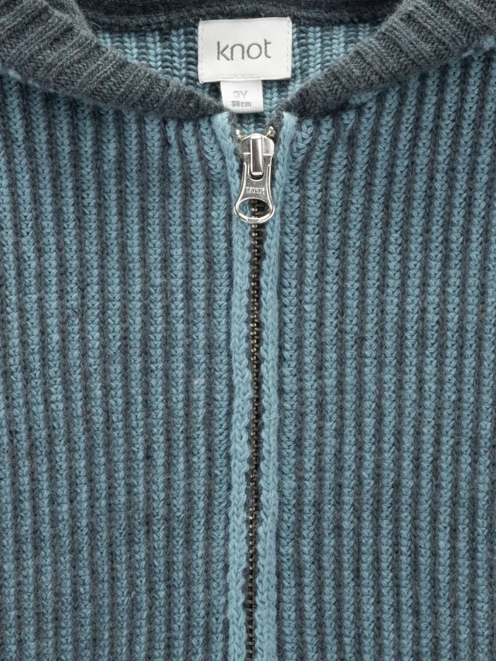 Knot Finnley geribbelde hoodie Blauw