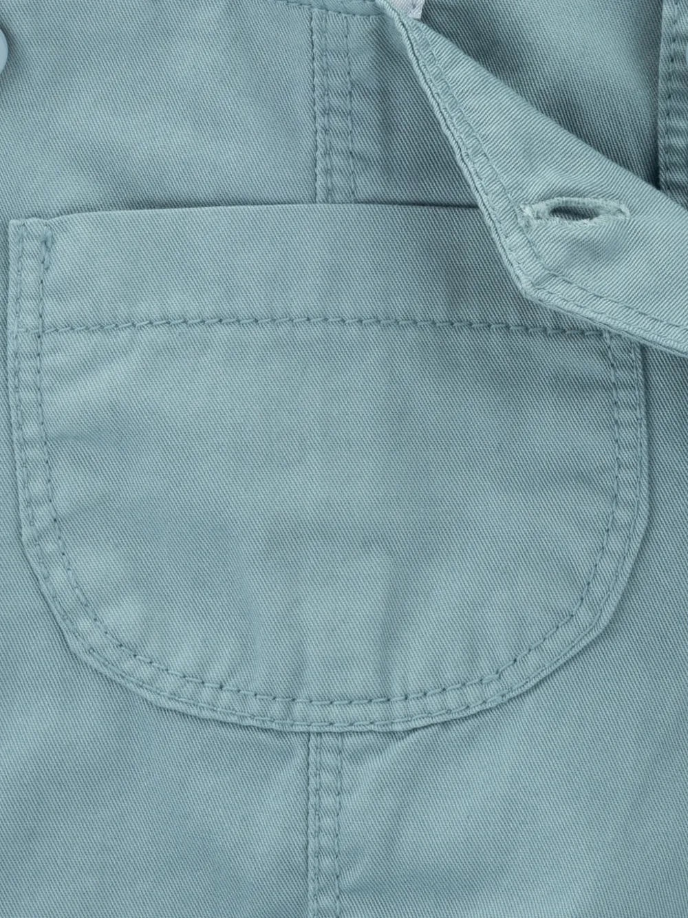 Knot Oliver twill dungarees Blauw