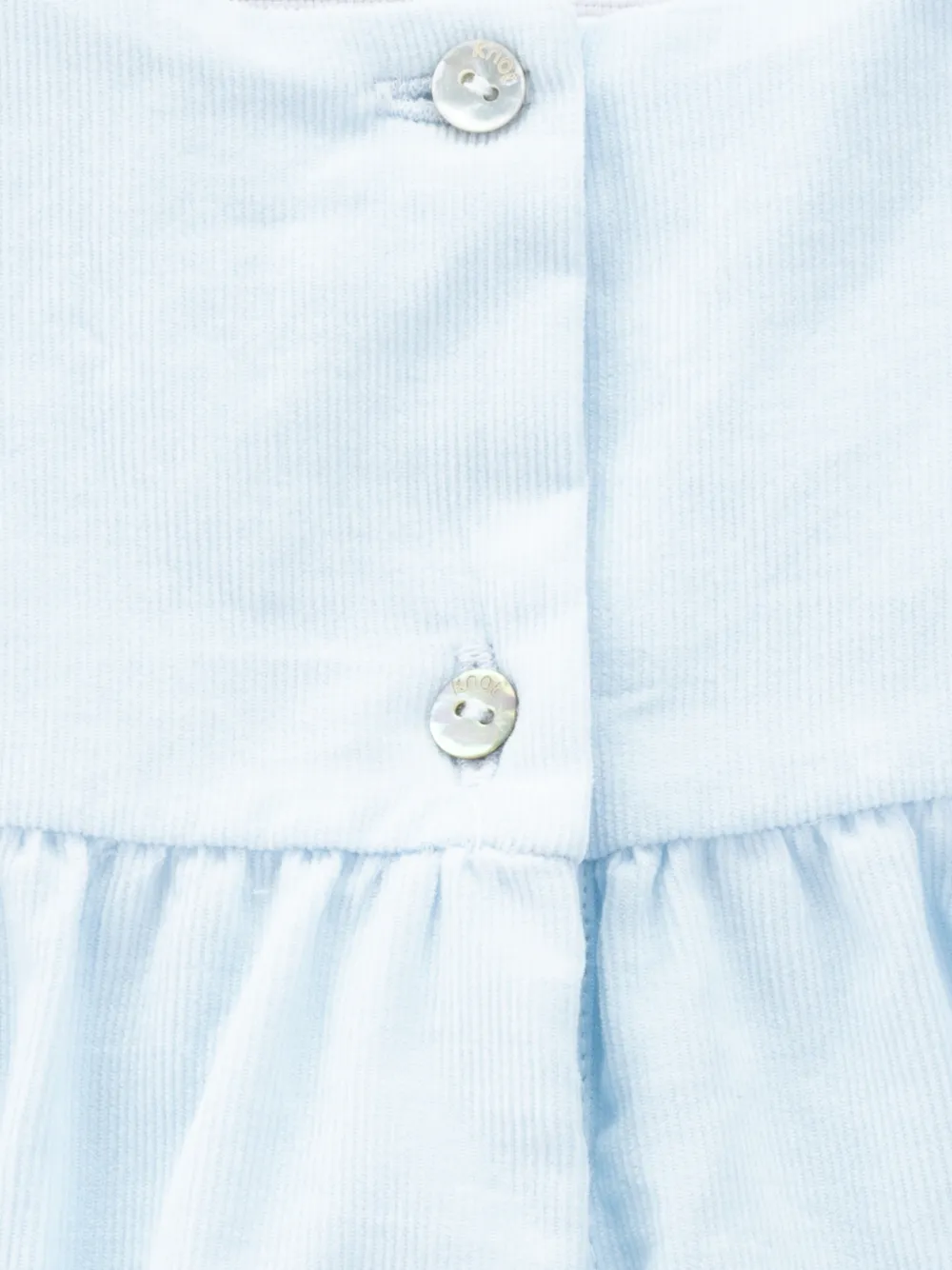 Knot Blair ribfluwelen romper Blauw