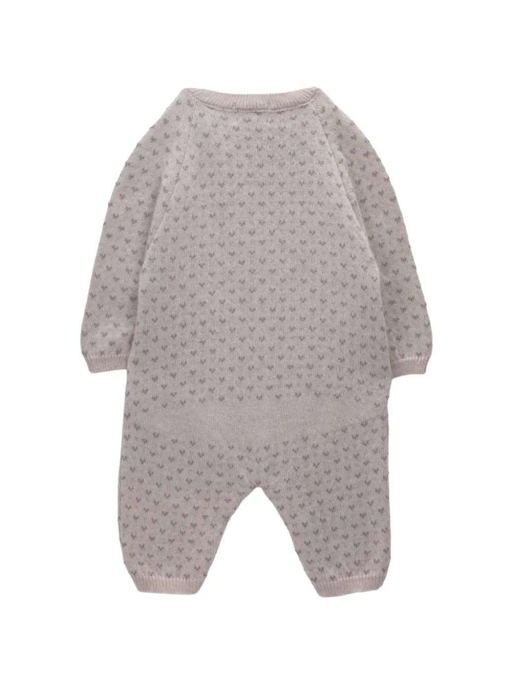 Knot Little Hearts gebreide jumpsuit Roze