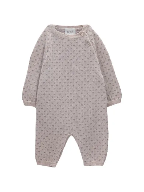 Knot Little Hearts knitted jumpsuit