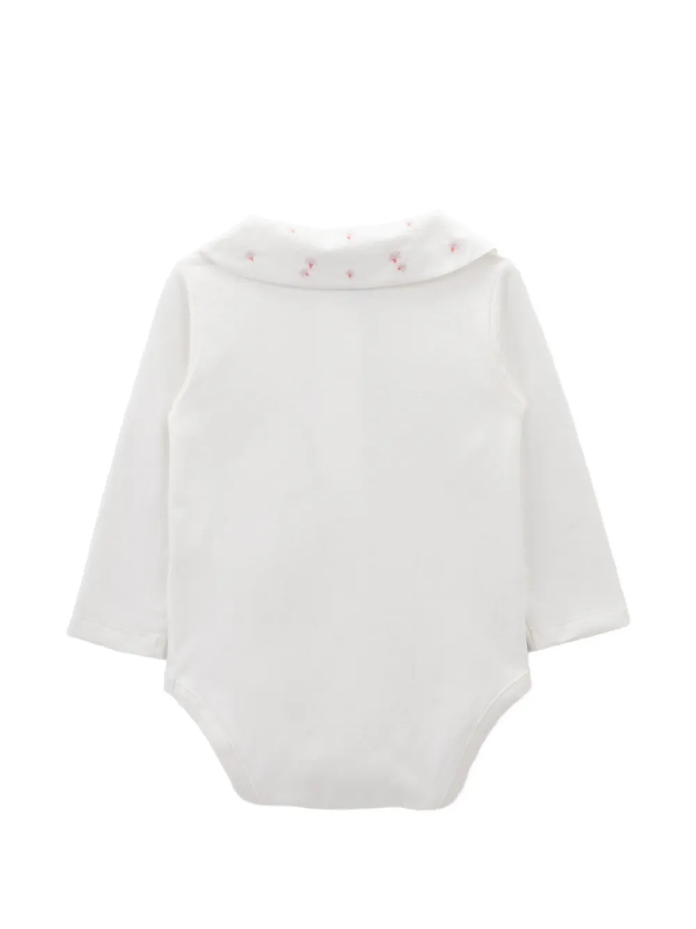 Knot Rosie body met Peter Pan-kraag Wit