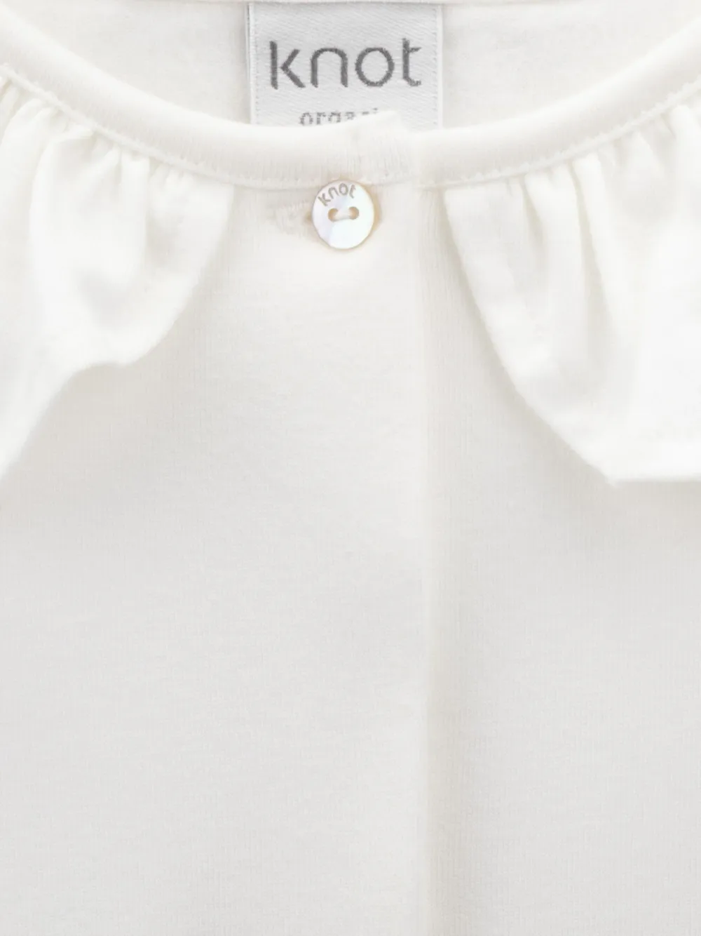 Knot Grace body met ruches Wit