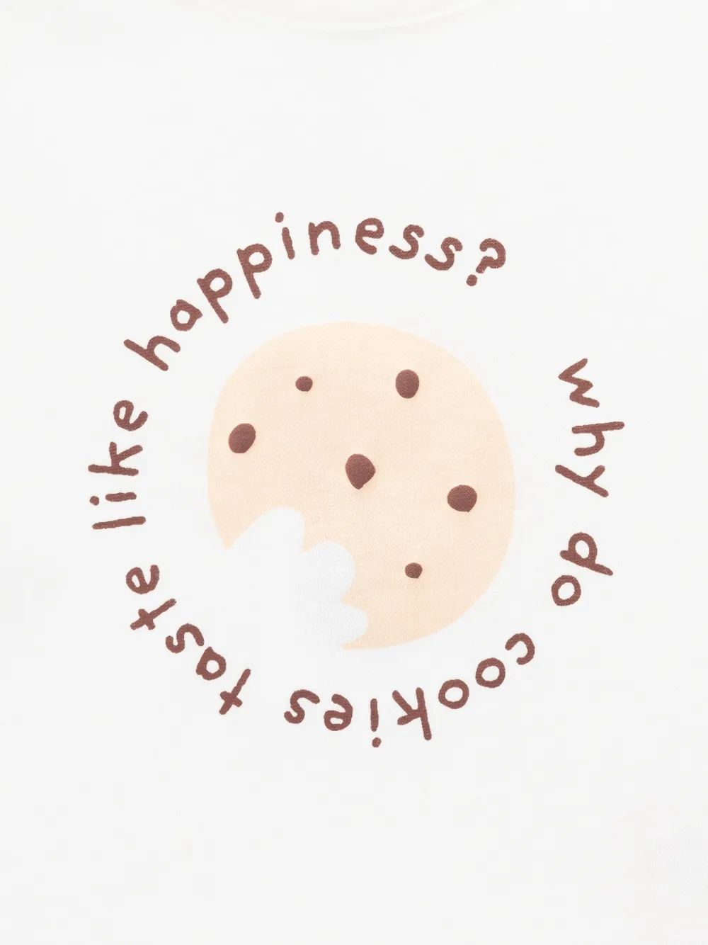 Knot Cookie Mood T-shirt Wit