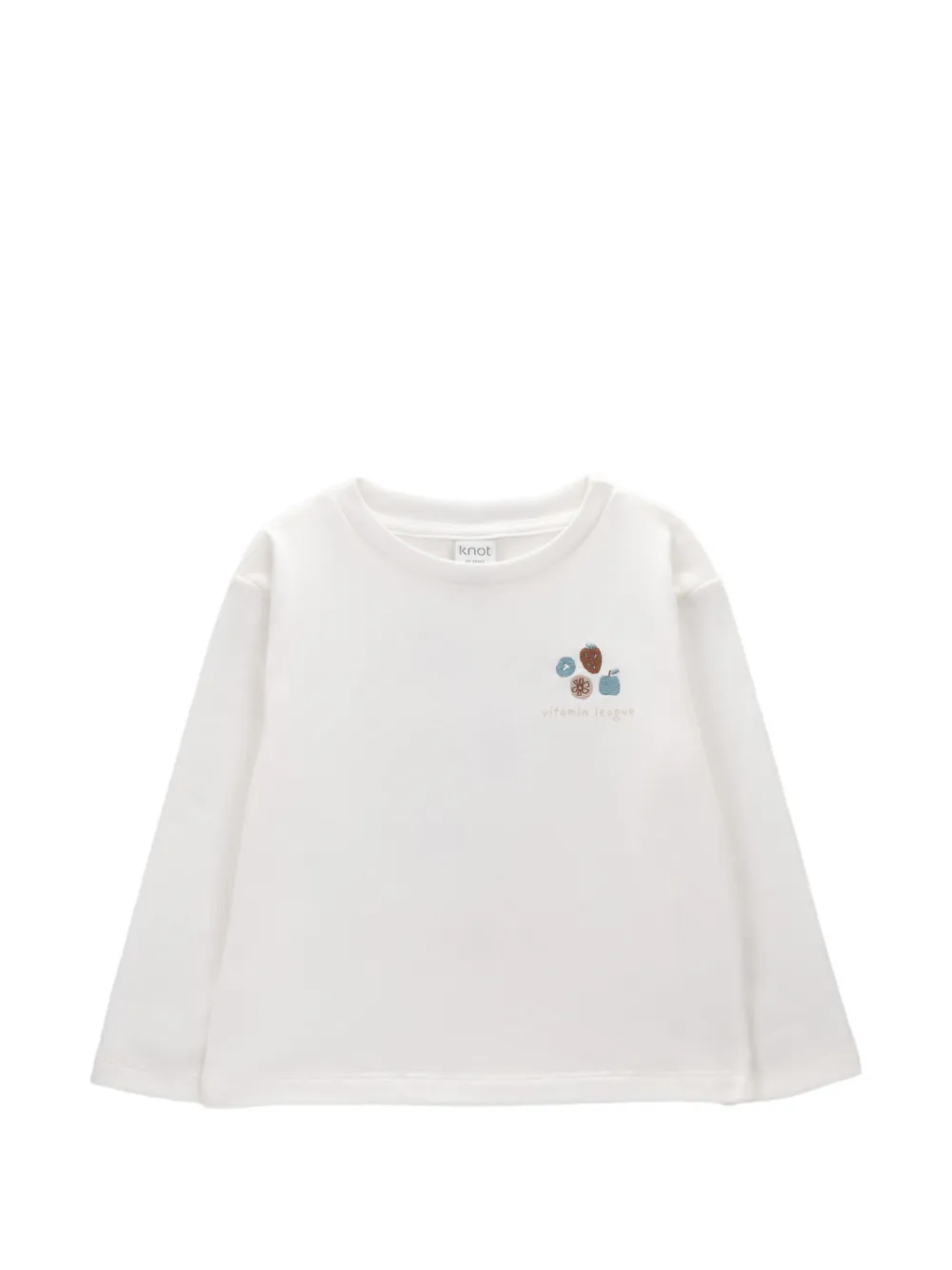 Knot Vitamin League long-sleeved T-shirt - Bianco