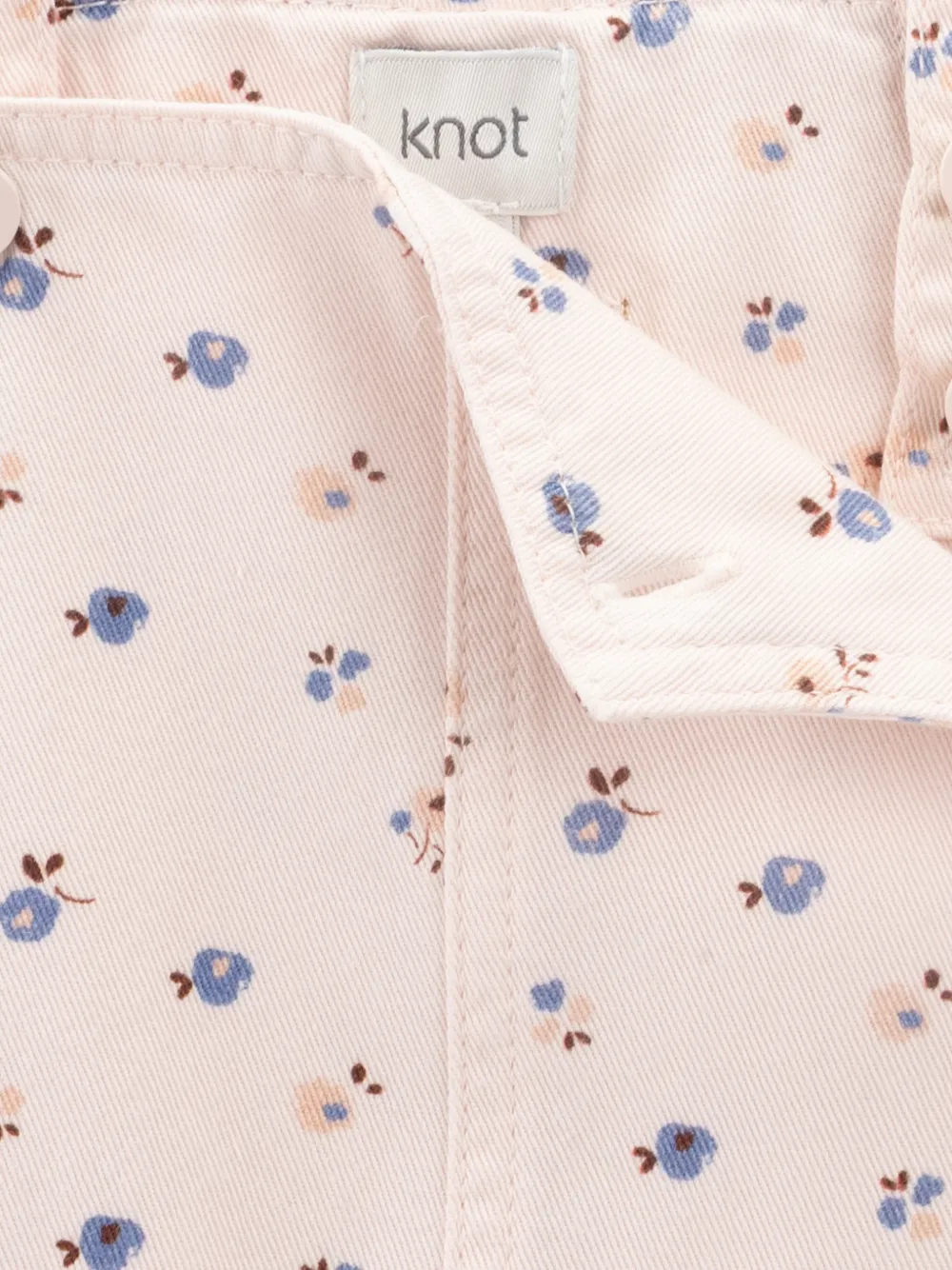 Knot Blush Petals overgooier met bloemen-print Beige