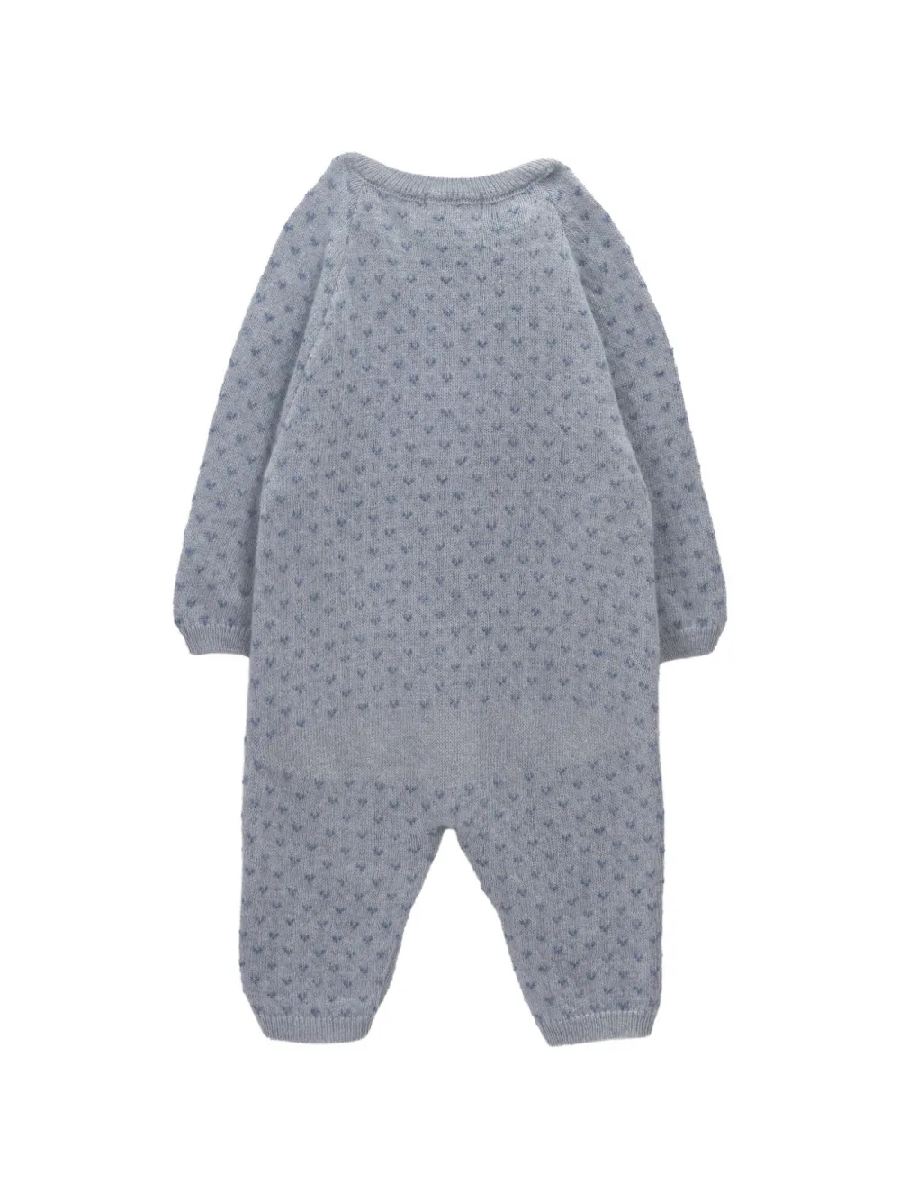 Knot Little Dots gebreide romper Blauw