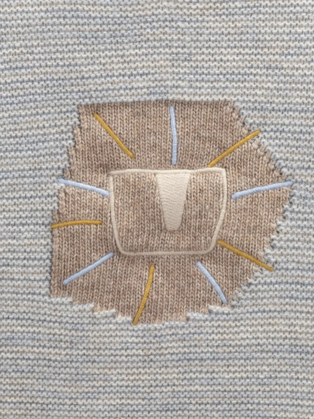 Knot Lion gebreide trui met intarsia Blauw