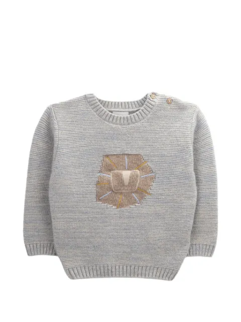 Knot Lion intarsia knitted sweater