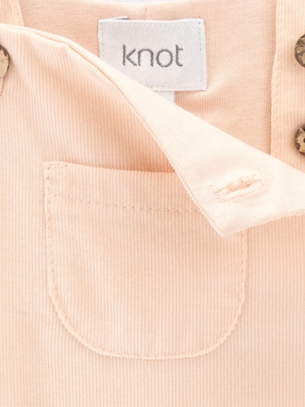 Knot Page ribfluwelen tuinbroek met zak Oranje