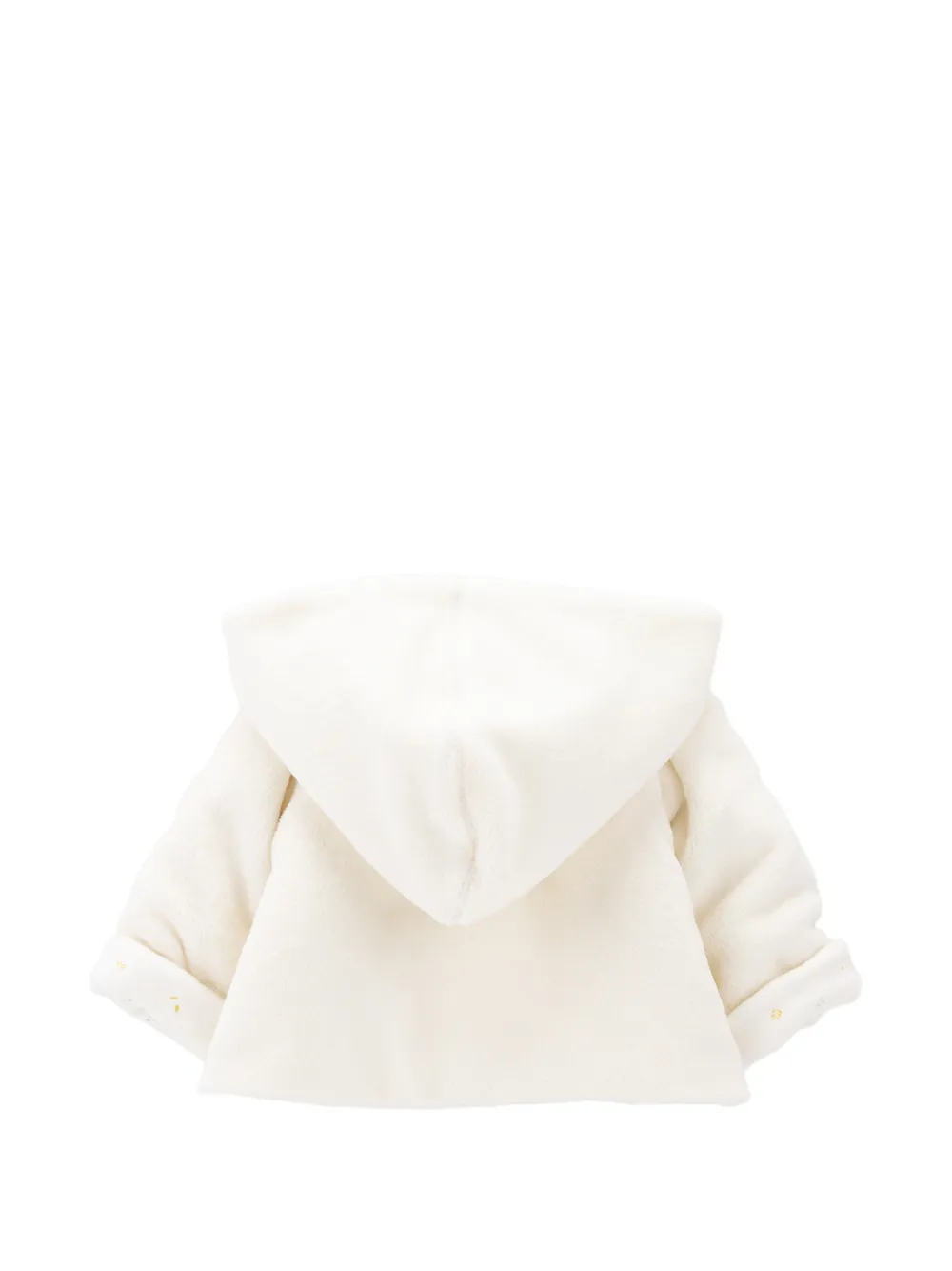Knot Fluffy jack met capuchon Beige