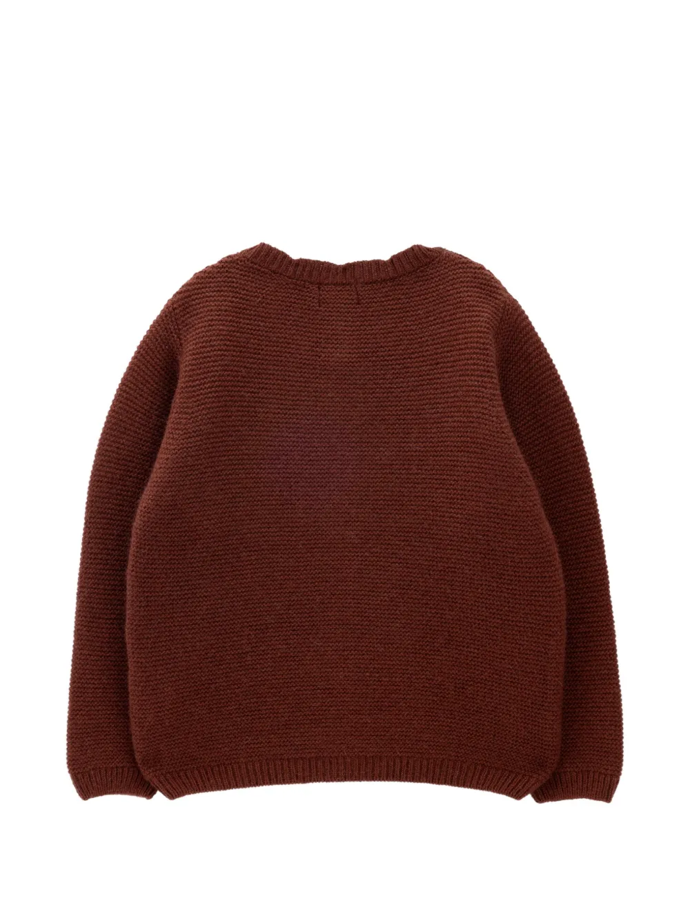 Knot Scarlett grofgebreid vest Bruin