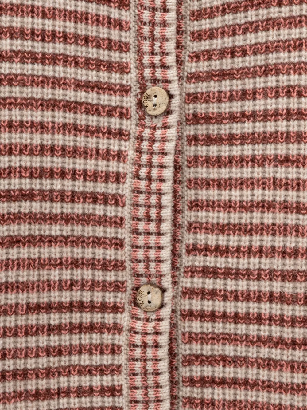 Knot Poppy gestreept vest Rood