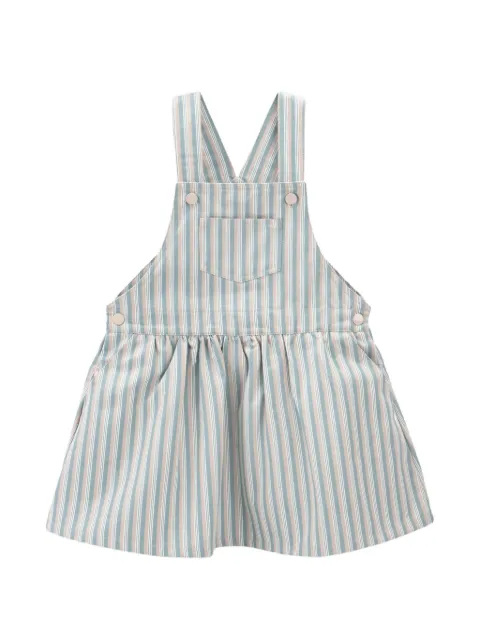Knot Leticia striped pinafore dress