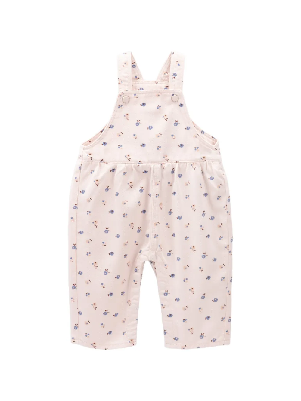 Knot Blush Petals twill tuinbroek met bloemen-print Roze