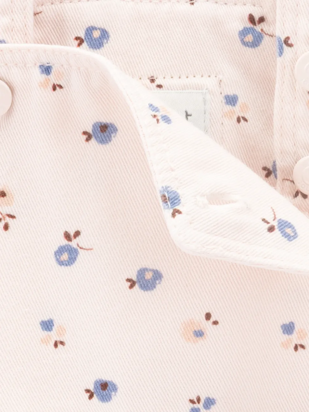 Knot Blush Petals twill tuinbroek met bloemen-print Roze