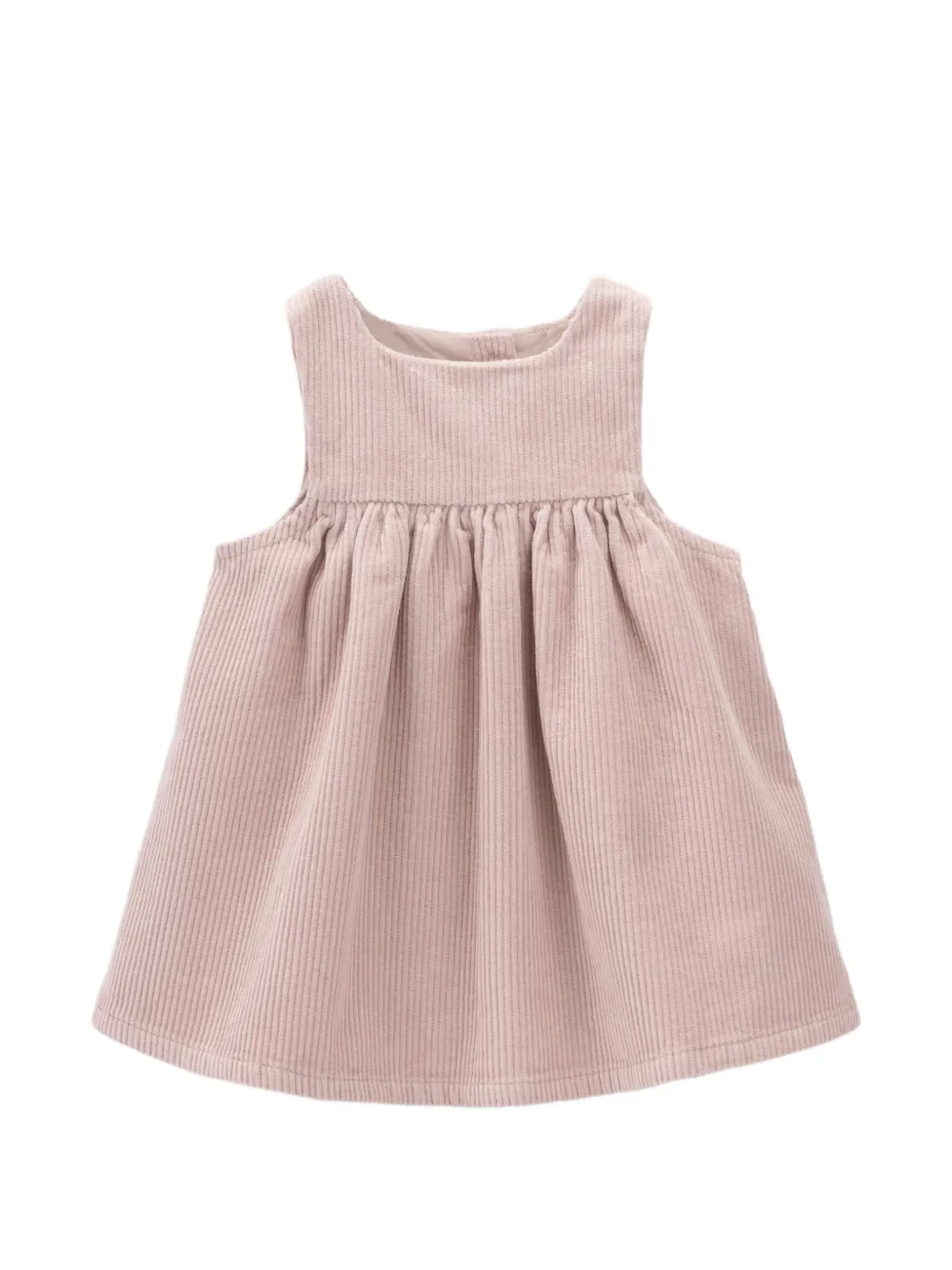 Knot Ribfluwelen jurk Roze