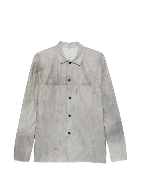 Ma+ Camicia in pelle a maniche lunghe