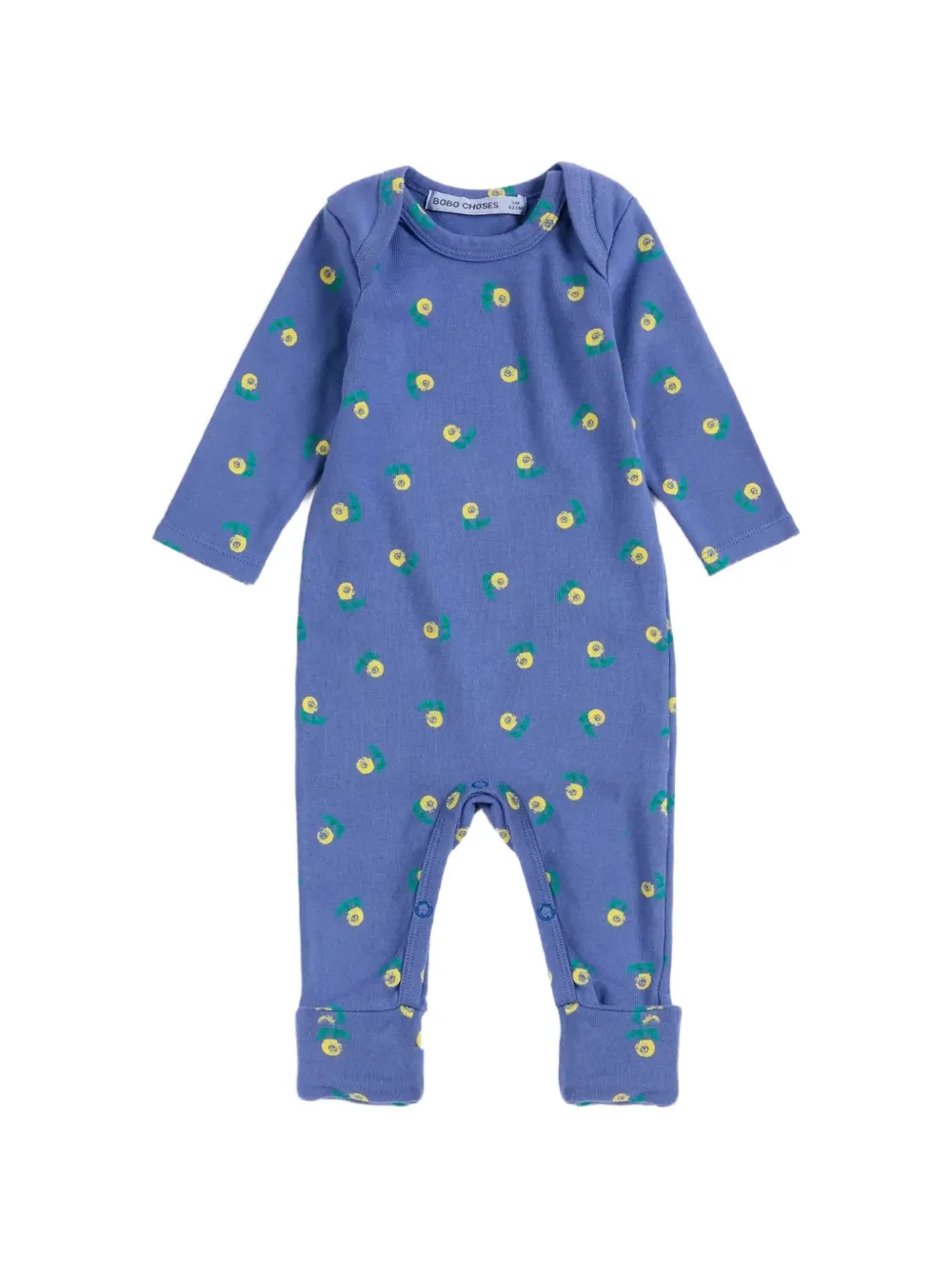 Bobo Choses Drie Stamp Bloom rompers met bloemen-print Paars