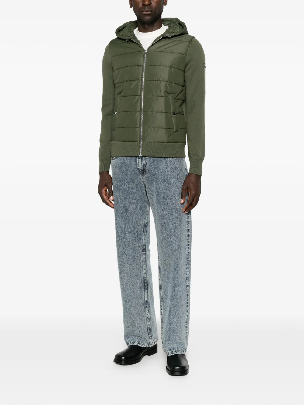Karl Lagerfeld Gevoerd jack met capuchon Groen