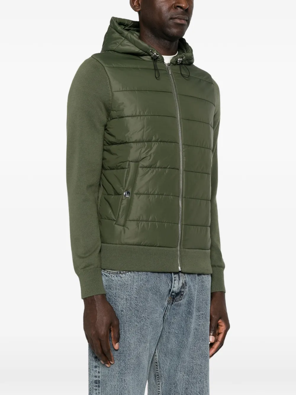 Karl Lagerfeld Gevoerd jack met capuchon Groen