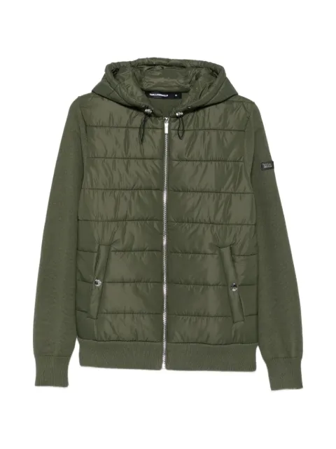 Karl Lagerfeld quilted hooded jacket