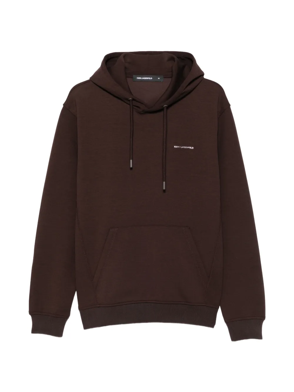 Karl Lagerfeld logo-print hoodie - Brown