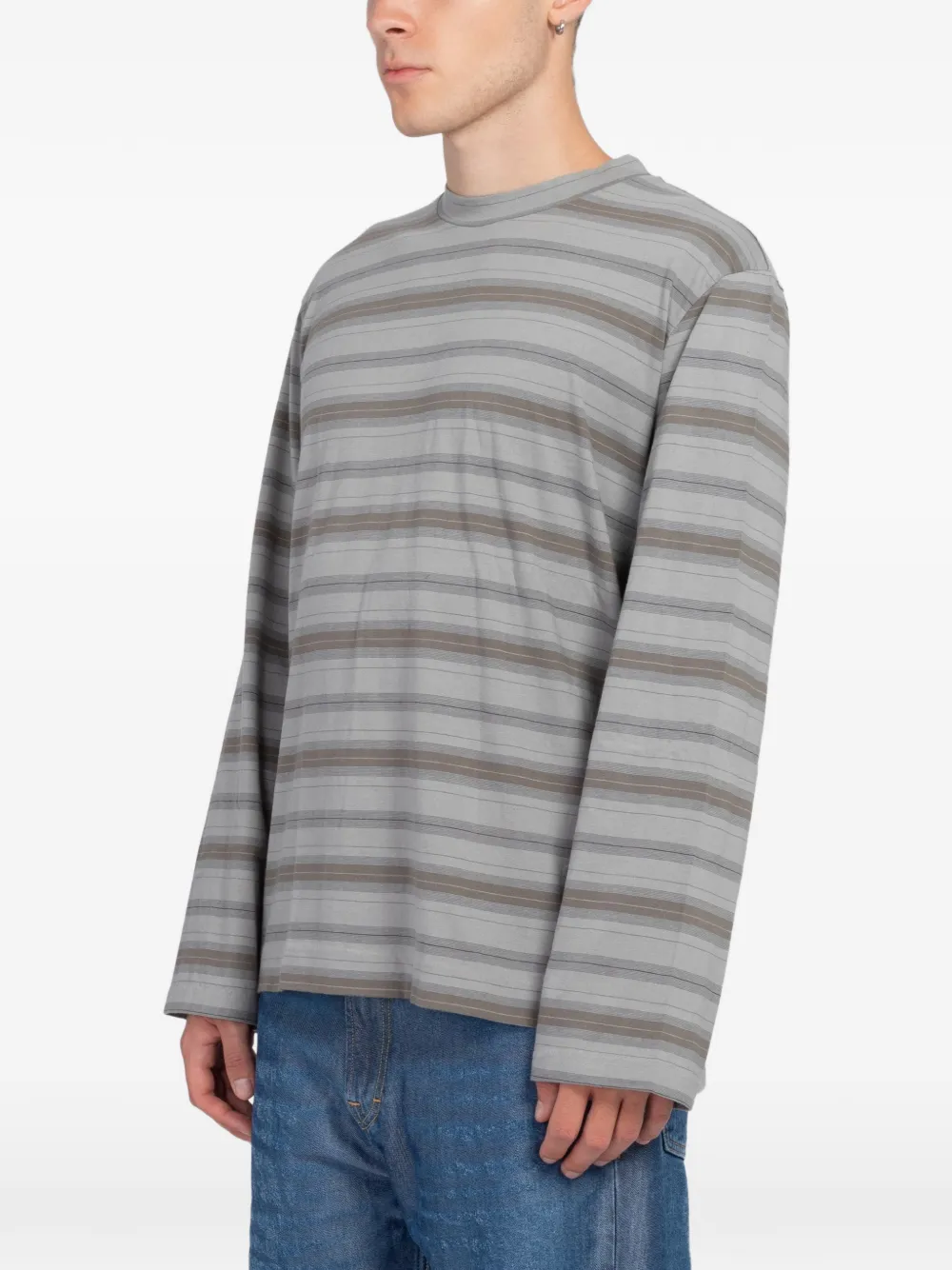 OUR LEGACY Box striped long-sleeve T-shirt - Gris OUR LEGACY Box striped long-sleeve T-shirt - Gris