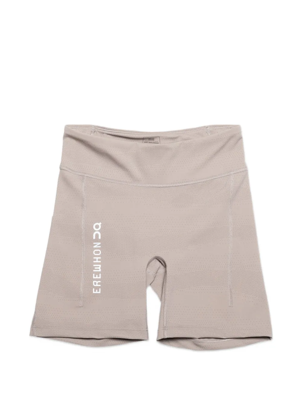 On X Erewh Logo-print Compressi Shorts In Neutrals