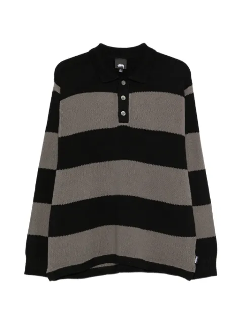 Stüssy striped polo shirt