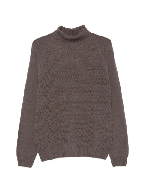Corneliani waffle-knit raglan-sleeve sweater