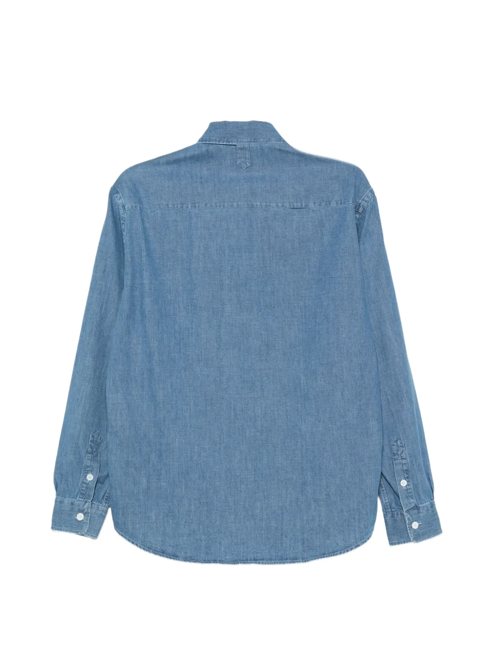 Canali Overhemd met borstzak Blauw