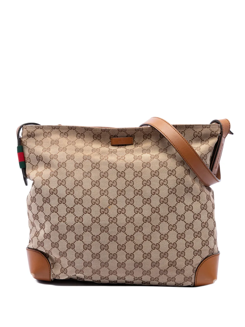 Gucci Pre-Owned 2016-2026 GG Canvas Web crossbody bag - Toni neutri