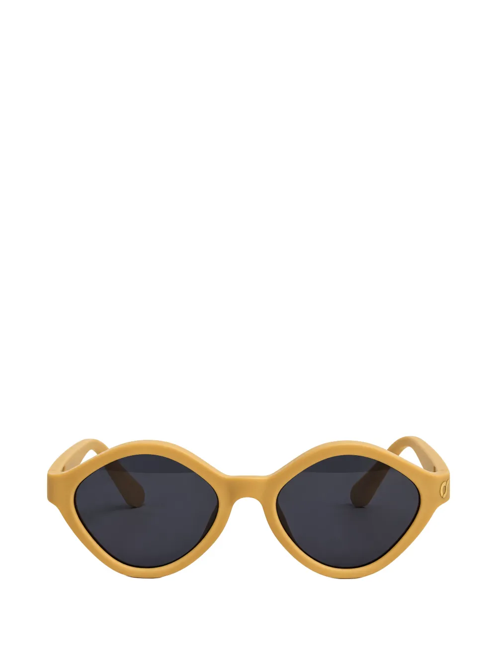 OS SUNGLASSES KIDS Sparkle geometric-frame sunglasses - Giallo
