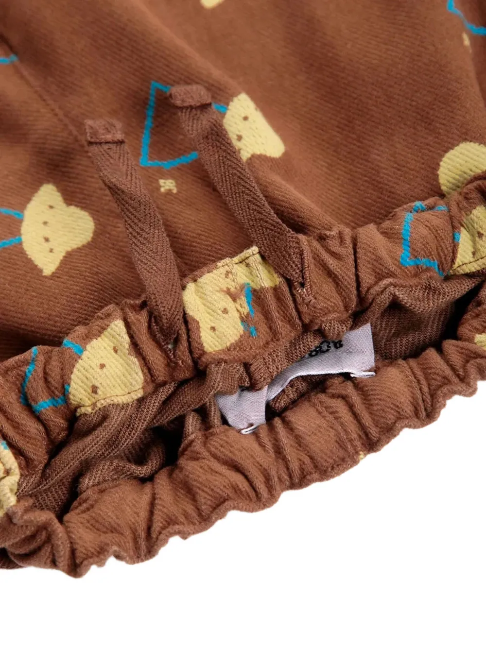 Bobo Choses Broek met elastische taille en UFO-print Bruin