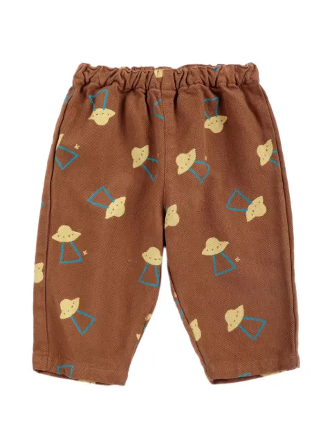 Bobo Choses ufo-print elasticated-waist trousers