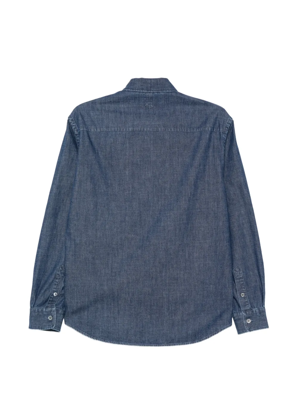 Canali Denim overhemd Blauw
