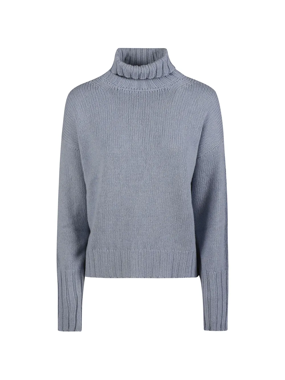 Aragona roll-neck ribbed-knit sweater - Blue
