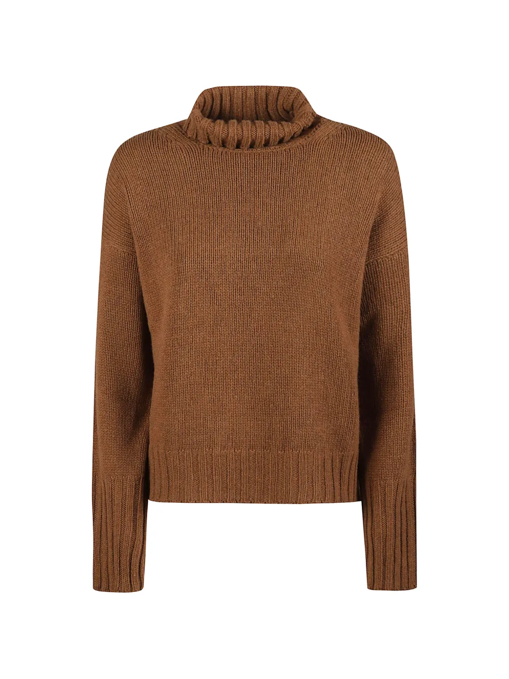 Aragona roll-neck cashmere sweater - Brown