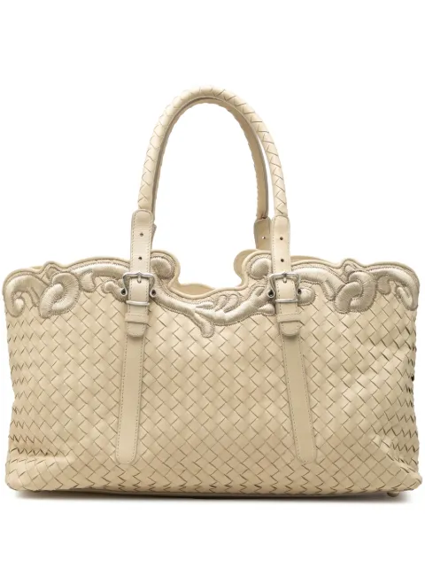 Bottega Veneta Pre-Owned 2000-2007 Embroidered Nappa Intrecciato tote bag