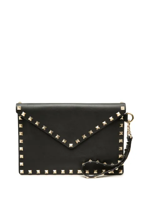 Valentino Garavani Pre-Owned 2000-2017 Calfskin Rockstud Envelope Flat Wristlet clutch bag