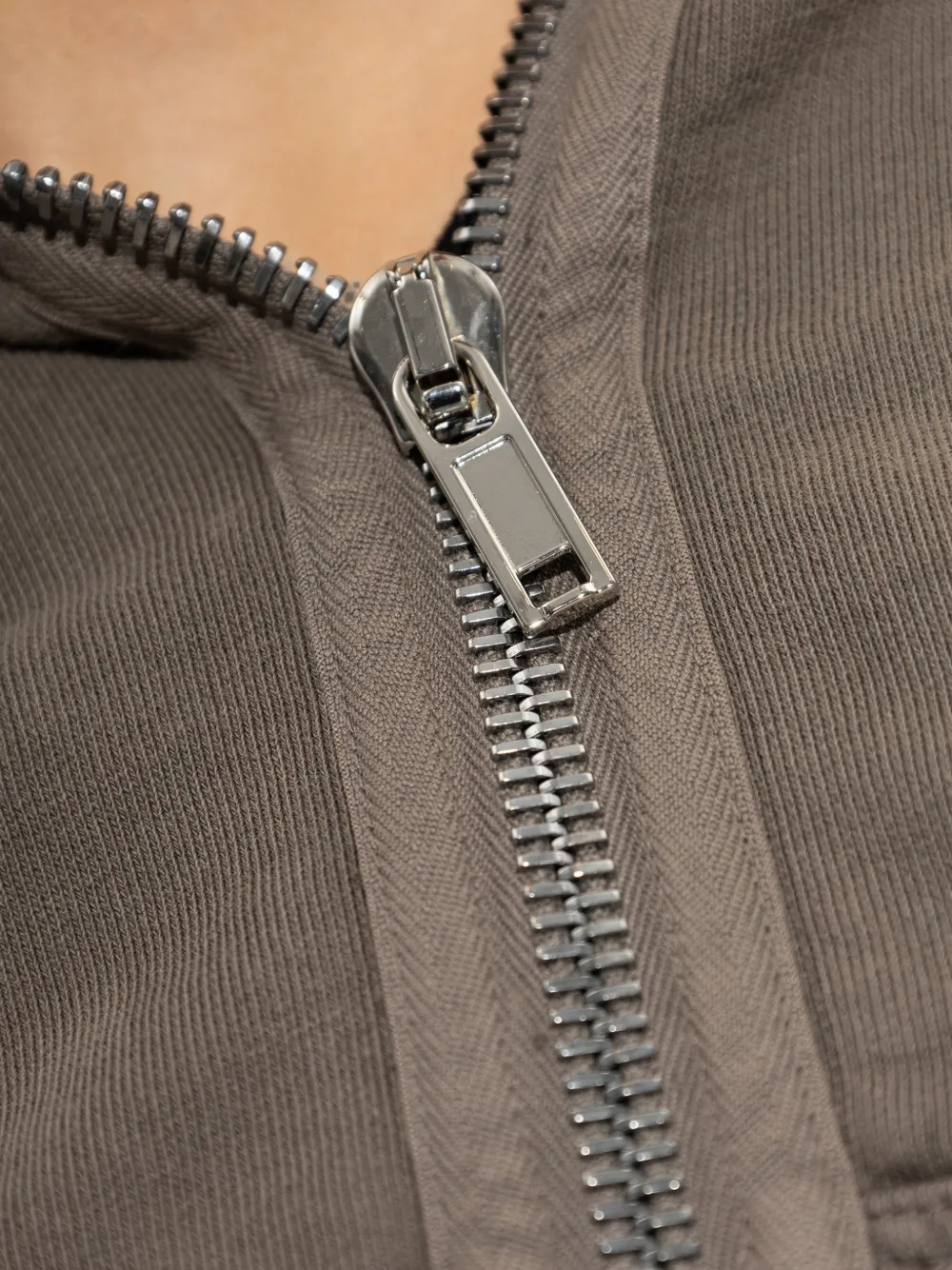 Rick Owens DRKSHDW cropped zip-up hoodie Bruin
