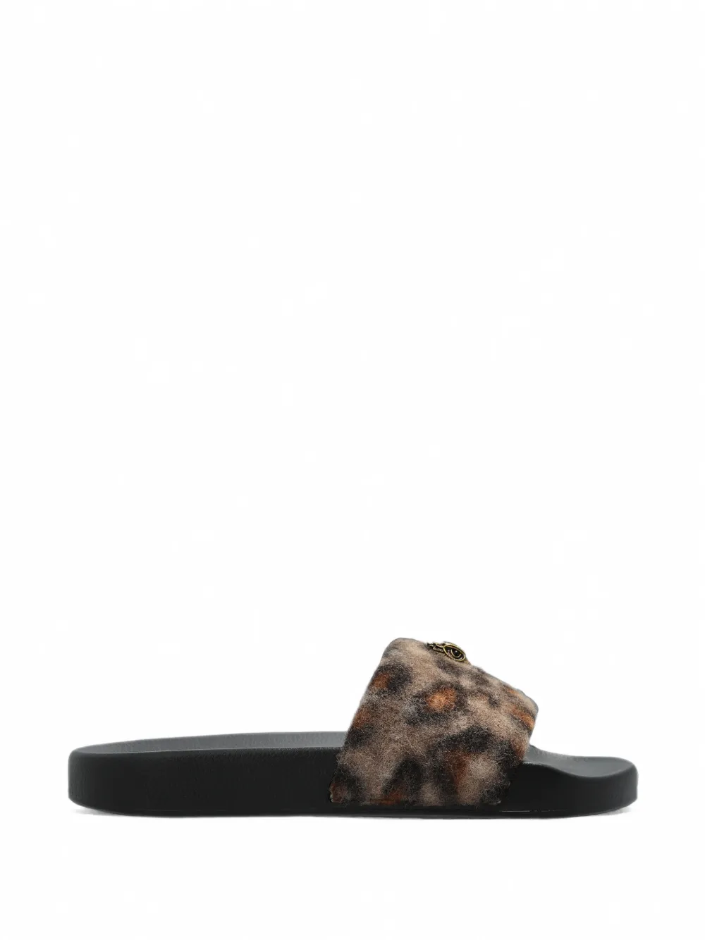 Kurt Geiger London Meena Eagle leopard-print slides