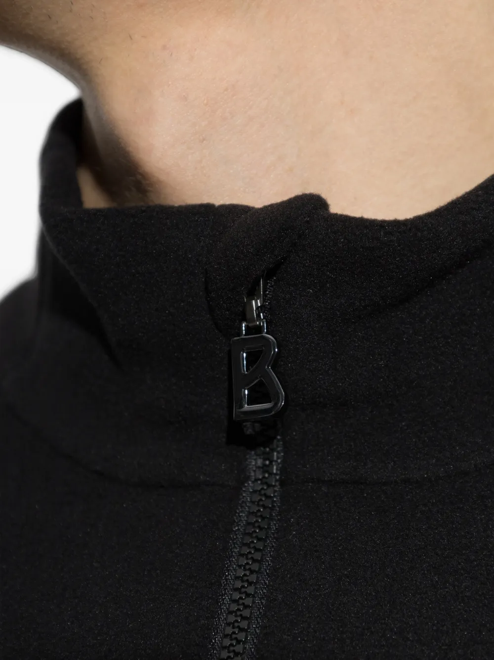 BOGNER Harry quarter-zip fleece top Zwart