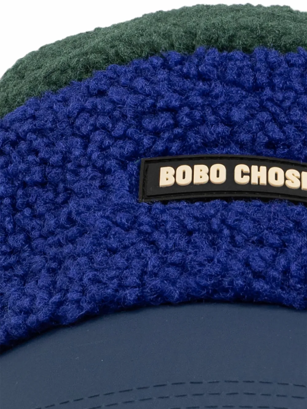 Bobo Choses Fleece hoed met vlakken en logo-patch Groen