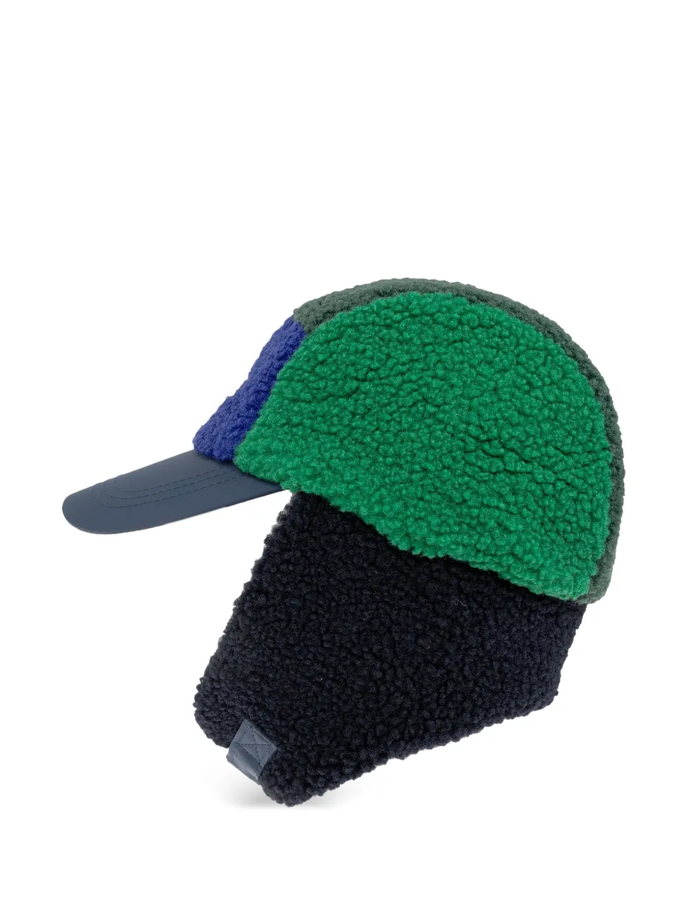 Bobo Choses Fleece hoed met vlakken en logo-patch Groen