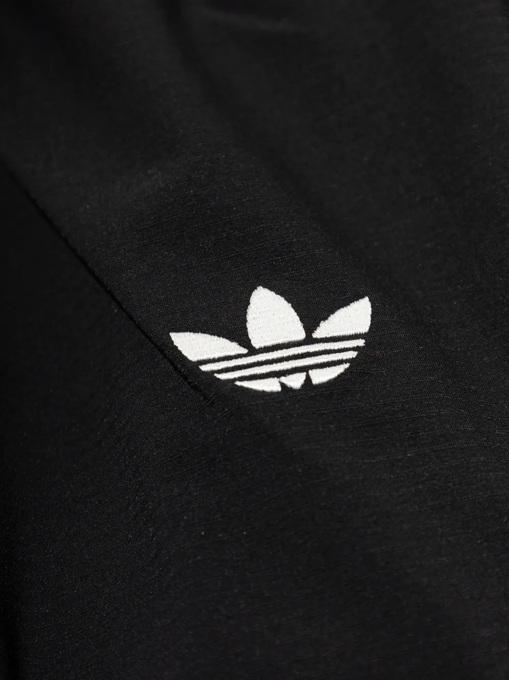 adidas ruffled zip-up jacket Zwart