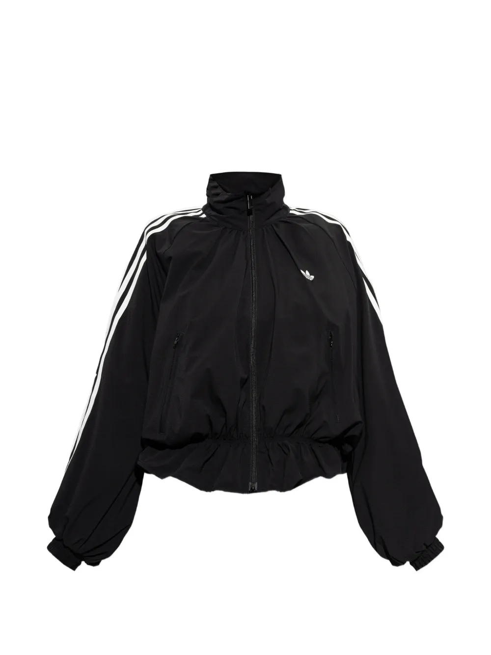 adidas ruffled zip-up jacket - Nero